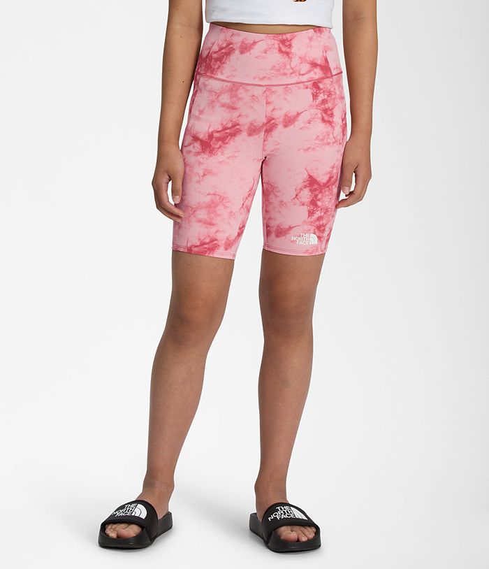 The North Face Girls Bottoms Printed Never Stop Bike Short 641BJHOKY - Pink